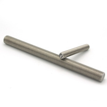 Custom metric stainless steel double fully threaded screw rod with hex nuts